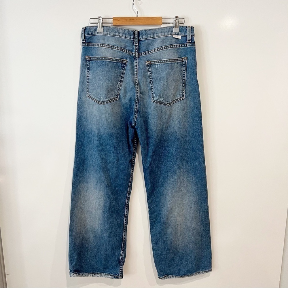 Boyish by HER Mikey High Waist Ankle Straight Jeans in Mercy Island Wash - Picture 6 of 13